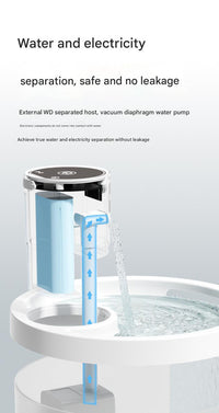 Thumbnail for Orange Wireless Automatic Pet Water Fountain - 2.2L Motion Sensor Dispenser