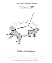 Thumbnail for Green Pet Double-Ended Rope + 1.5M Leash - Easy to walk two dogs, tangle-free design