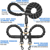 Thumbnail for Green Pet Double-Ended Rope + 1.5M Leash - Easy to walk two dogs, tangle-free design