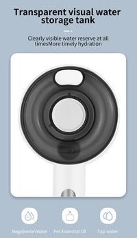 Thumbnail for Pink Rechargeable Pet Grooming Brush with UVC Sterilizer & Mist Spray