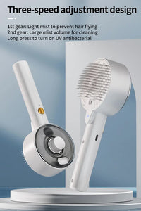 Thumbnail for Pink Rechargeable Pet Grooming Brush with UVC Sterilizer & Mist Spray