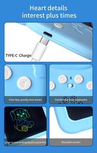 Thumbnail for Blue (255 cards, pure English) Kids Interactive Early Education Toy: Combination Card Reader & LCD Drawing Board for Toddlers
