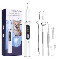 Thumbnail for White Professional Pet Dental Cleaning Kit - Ultrasonic Scaler, Tools & 3 Modes