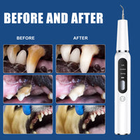 Thumbnail for White Professional Pet Dental Cleaning Kit - Ultrasonic Scaler, Tools & 3 Modes