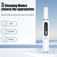 Thumbnail for White Professional Pet Dental Cleaning Kit - Ultrasonic Scaler, Tools & 3 Modes