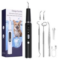 Thumbnail for Black Professional Pet Dental Cleaning Kit - Ultrasonic Scaler, Tools & 3 Modes