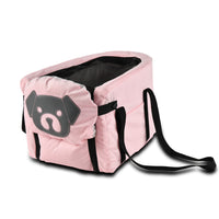 Thumbnail for Pink Pet Car Booster Seat for Small Dogs & Cats - Safe Travel Carrier Bed