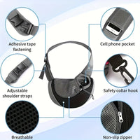 Thumbnail for Yellow Portable Oxford Fabric Pet Carrier for Cats and Puppies (Size L)