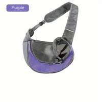 Thumbnail for Purple Portable Oxford Fabric Pet Carrier for Cats and Puppies (Size L)