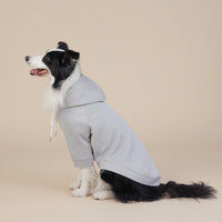 Thumbnail for Grey Classic Dog Sweatshirt with Hood & Drawstrings - For Large Dogs (Size : 4XL)
