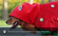Thumbnail for Christmas Dog Costume - Festive Hooded Cape & Green Jumpsuit Outfit (Size : XL)