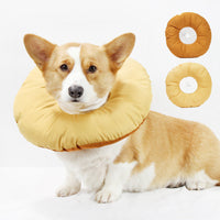 Thumbnail for Yellow Adjustable Soft Elizabethan Collar for Pets - Comfortable Recovery Aid - L