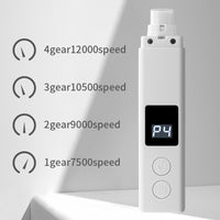 Thumbnail for White Professional Pet Nail Grinder Kit - LCD, LED, Laser, for Dogs & Cats