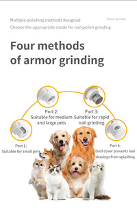 Thumbnail for White Professional Pet Nail Grinder Kit - LCD, LED, Laser, for Dogs & Cats