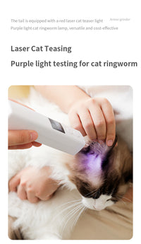 Thumbnail for White Professional Pet Nail Grinder Kit - LCD, LED, Laser, for Dogs & Cats