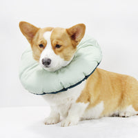 Thumbnail for Green Adjustable Soft Elizabethan Collar for Pets - Comfortable Recovery Aid - L