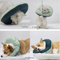 Thumbnail for Green Adjustable Soft Elizabethan Collar for Pets - Comfortable Recovery Aid - XXL