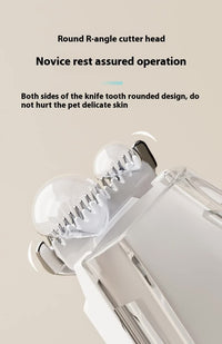 Thumbnail for White Rechargeable Pet Grooming Clipper with Built-in Vacuum - Low Noise Hair Trimmer for Dogs & Cats