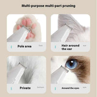 Thumbnail for Blue Rechargeable Pet Grooming Clipper with Built-in Vacuum - Low Noise Hair Trimmer for Dogs & Cats