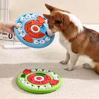 Thumbnail for Green Interactive Pet Puzzle Feeder Toy - Slow Eating & Mental Stimulation Game for Dogs & Cats