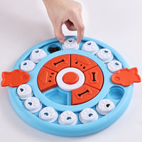 Thumbnail for Blue Interactive Pet Puzzle Feeder Toy - Slow Eating & Mental Stimulation Game for Dogs & Cats