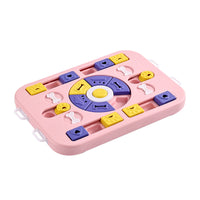 Thumbnail for Pink Advanced Interactive Dog Puzzle Toy - Multi-Mechanism Treat Dispensing Slow Feeder for Mental Enrichment