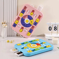 Thumbnail for Pink Advanced Interactive Dog Puzzle Toy - Multi-Mechanism Treat Dispensing Slow Feeder for Mental Enrichment