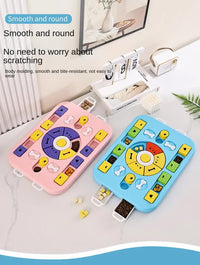 Thumbnail for Pink Advanced Interactive Dog Puzzle Toy - Multi-Mechanism Treat Dispensing Slow Feeder for Mental Enrichment