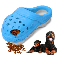 Thumbnail for Size L Blue Tough Slipper Dog Chew Toy - Natural Rubber Treat Dispenser & Teeth Cleaner for Interactive Play & Boredom Relief