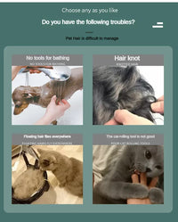 Thumbnail for Green And Grey Dual-Sided Pet Grooming Brush - Self-Cleaning Slicker & Gentle Massage Bath Comb for Dogs & Cats