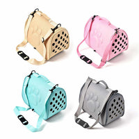 Thumbnail for Blue Stylish EVA Pet Carrier Bag - Lightweight Portable & Breathable Travel Crate for Small Dogs & Cats