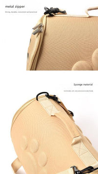 Thumbnail for Blue Stylish EVA Pet Carrier Bag - Lightweight Portable & Breathable Travel Crate for Small Dogs & Cats