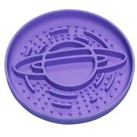 Thumbnail for Purple Silicone Planet Slow Feeder Dog Bowl - 2-in-1 Anti-Choke Lick Mat for Healthy Eating & Fun