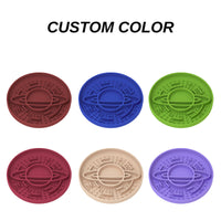 Thumbnail for Dark Red Silicone Planet Slow Feeder Dog Bowl - 2-in-1 Anti-Choke Lick Mat for Healthy Eating & Fun