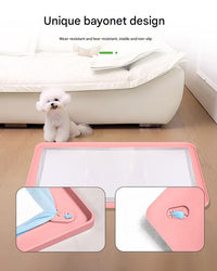 Thumbnail for Pink Reusable Silicone Pet Pee Pad Holder - Non-Slip Training Tray with Spill-Proof Edges for Dogs & Puppies(62cm x 42cm)