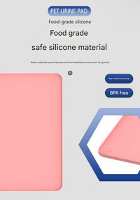 Thumbnail for Black Reusable Silicone Pet Pee Pad Holder - Non-Slip Training Tray with Spill-Proof Edges for Dogs & Puppies(81cm x 54cm)