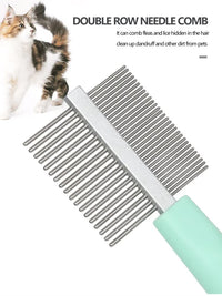 Thumbnail for Pink And Blue Complete 5-in-1 Pet Grooming Care Kit - Professional Deshedding Brushes, Combs & Nail Clippers Set for Dogs & Cats
