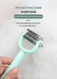 Thumbnail for Blue Complete 5-in-1 Pet Grooming Care Kit - Professional Deshedding Brushes, Combs & Nail Clippers Set for Dogs & Cats