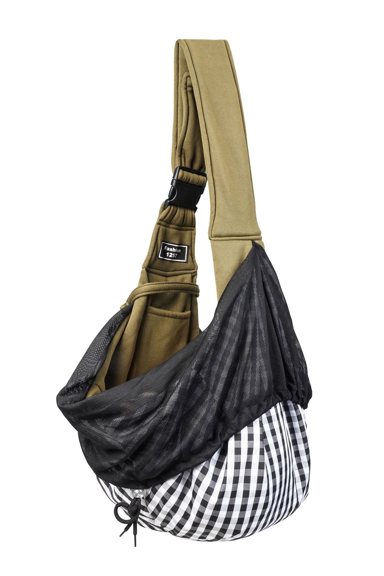 Red Breathable Pet Sling Carrier for Small Dogs & Cats - Adjustable Hands-Free Travel Pouch with Safety Leash & Pocket