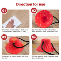 Thumbnail for Yellow Interactive Dog Suction Cup Tug Toy - Durable TPR Chew & Treat Dispenser for Teeth Cleaning & Solo Play