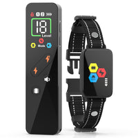 Thumbnail for Black Rechargeable Remote Dog Training Collar - Waterproof E-Collar with Beep, Vibration & Shock Modes