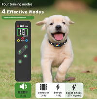 Thumbnail for Black Rechargeable Remote Dog Training Collar - Waterproof E-Collar with Beep, Vibration & Shock Modes