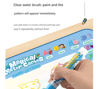 Thumbnail for Fruit Alphabet Giant Aqua Magic Doodle Mat 100x80cm - Mess-Free Reusable Water Drawing Pad for Creative Kids