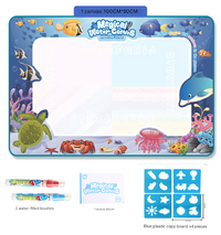Thumbnail for Sea Animals Giant Aqua Magic Doodle Mat 100x80cm - Mess-Free Reusable Water Drawing Pad for Creative Kids