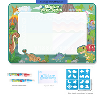 Thumbnail for Dinosaur Land Giant Aqua Magic Doodle Mat 100x80cm - Mess-Free Reusable Water Drawing Pad for Creative Kids