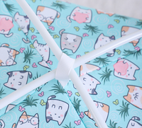 Thumbnail for M 40*40CM 10 Catties Within The Pet Green Bear Cooling Summer Pet Tent - Portable Foldable Breathable Outdoor Cat House Shelter