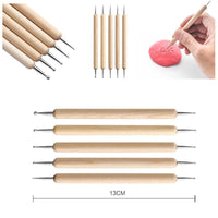 Thumbnail for 32-Piece Pottery Tool Set with Cloth Bag - DIY Clay Sculpting Kit for Kids