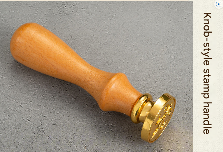 Black Box 2-Piece Retro Sealing Wax Stamp Set - 11.3 x 11.3 x 3.6 cm DIY Gift Box Kit for Handmade Crafts