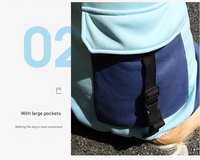 Thumbnail for 5XL Recommended 40-50 Pounds Blue Autumn-Winter Dog Hoodie for Medium to Large Breeds - Golden Retriever & Labrador