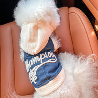 Thumbnail for XS-Approximately 2kg Champion Cowboy Jersey Denim Vest Jacket for Dogs and Cats - Spring, Summer, and Autumn Wear